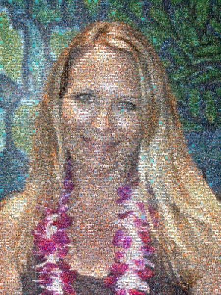 Woman on Vacation photo mosaic