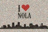 nola cityscape silhouette graphics logos text font artistic