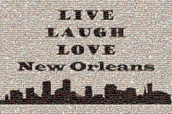 Live Laugh Love photo mosaic