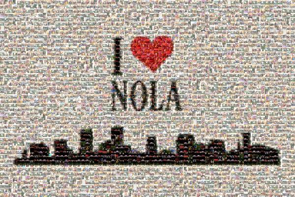 I Love NOLA photo mosaic