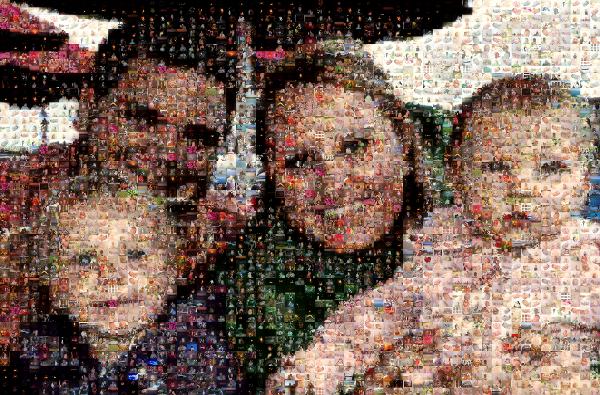 A Family on Vacation photo mosaic