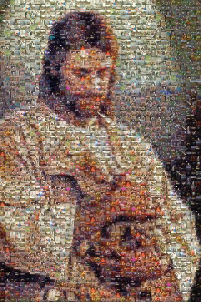 Jesus with Lamb photo mosaic
