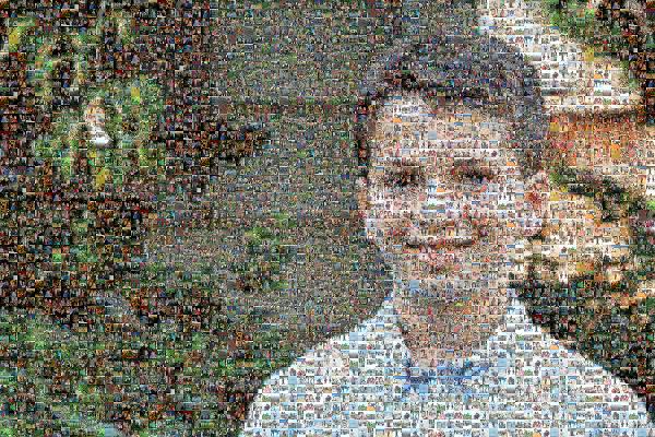 A Young Boy photo mosaic