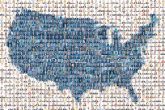 U.S. Map united states america maps symbols nations destinations travel unity shapes silhouettes icons