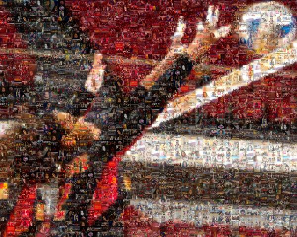 Volleyball Player photo mosaic