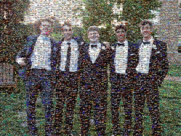 A Group of Dapper Dudes photo mosaic