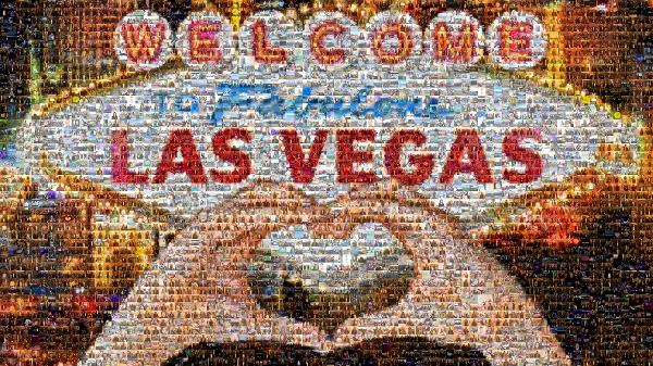 Welcome to Fabulous Las Vegas Sign photo mosaic