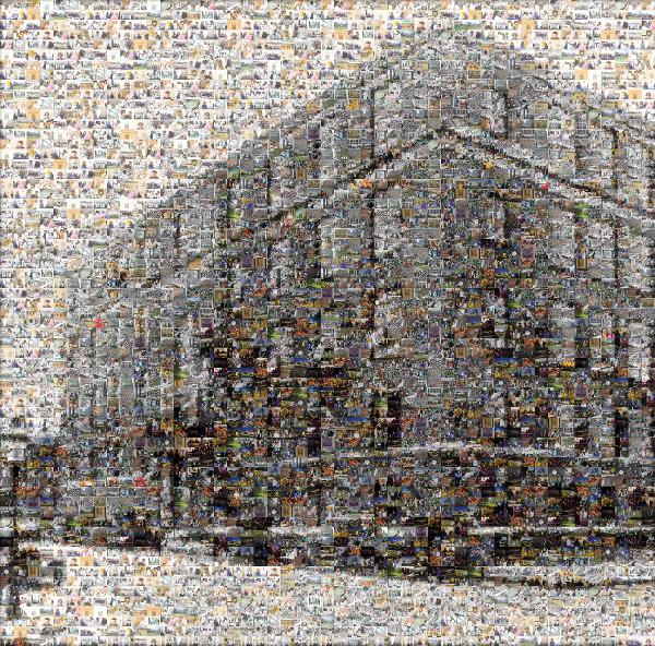 Black and White Building photo mosaic
