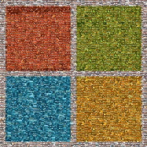 Microsoft Logo photo mosaic