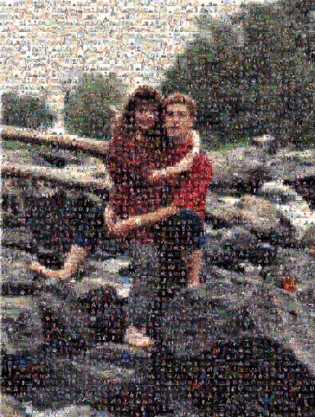 Outdoor Couple photo mosaic