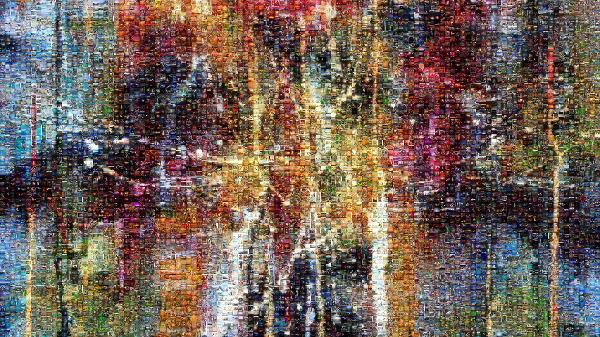 An Abstract Painting photo mosaic
