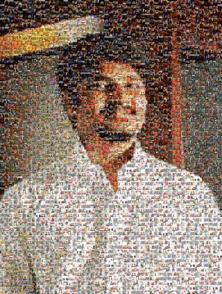 Smiling Man photo mosaic