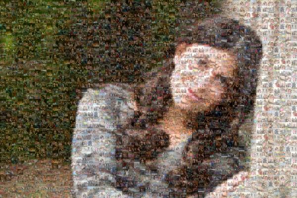 Young Woman photo mosaic