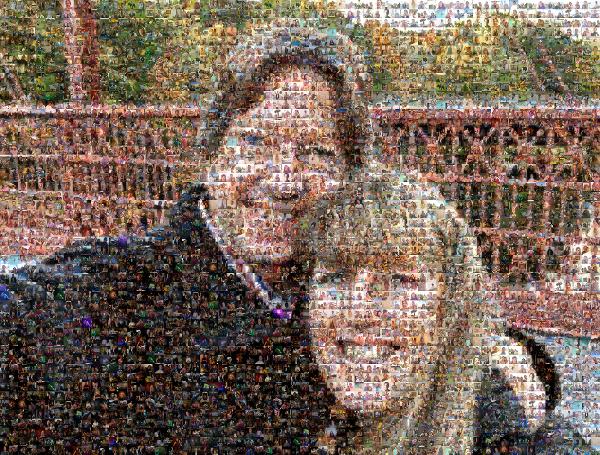 A Couple's Selfie photo mosaic