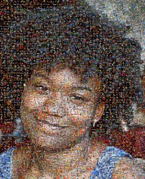Smiling Woman photo mosaic