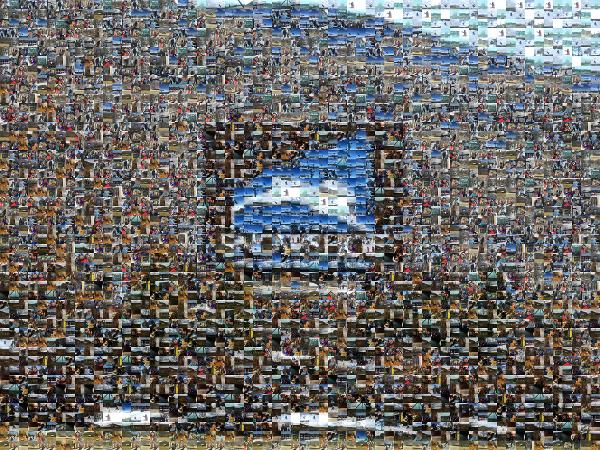 Ski Sign photo mosaic
