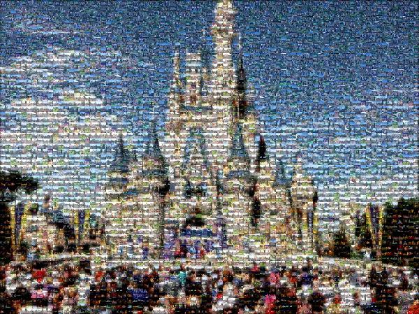 Disney's Magic Kingdom photo mosaic