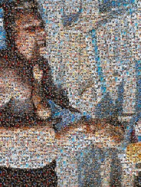 Father Daughter Time photo mosaic