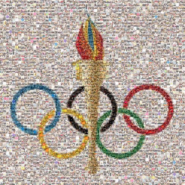 Olympic Symbols photo mosaic