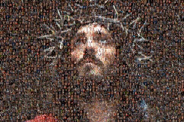 Portrait of Jesus photo mosaic