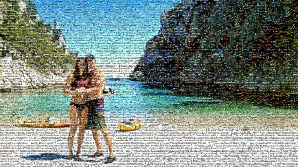 Exotic Vacation photo mosaic