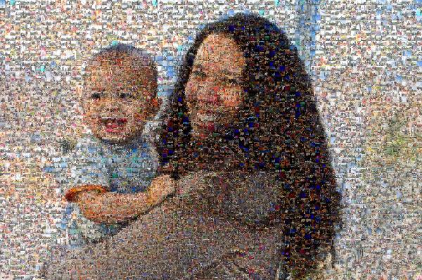 Mother and Baby photo mosaic