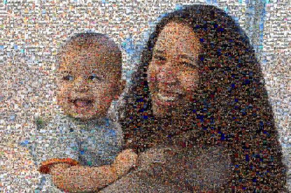 Mother and Son photo mosaic