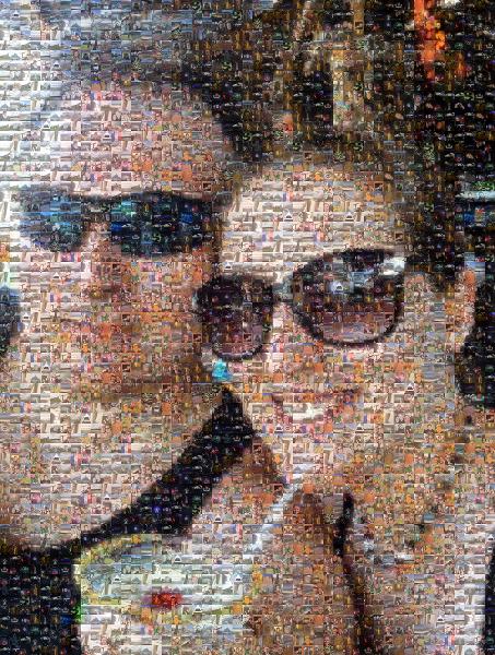 Vacation Selfie photo mosaic