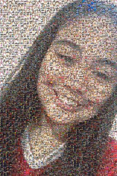 Close-up Selfie photo mosaic