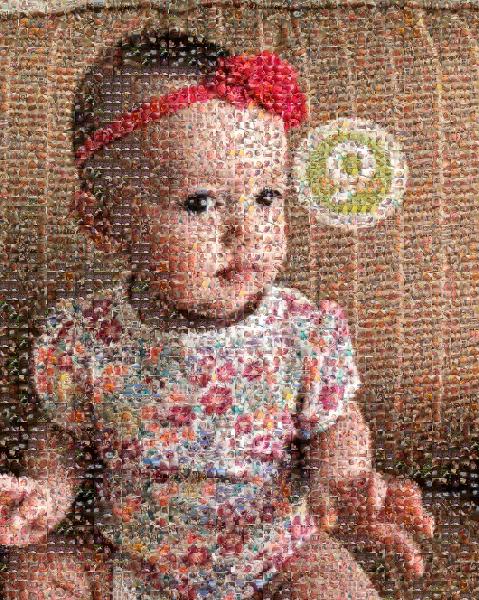 An Adorable Baby photo mosaic