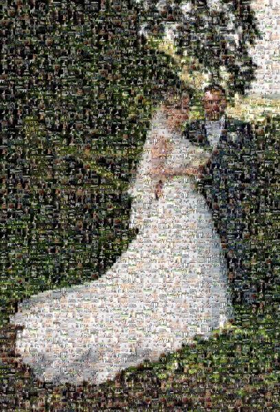 A Garden Wedding photo mosaic