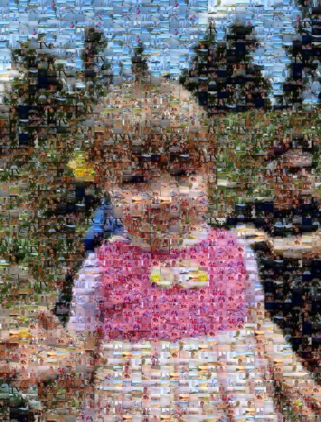 Young Girl Outside photo mosaic