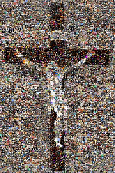 Cross Mosaic photo mosaic