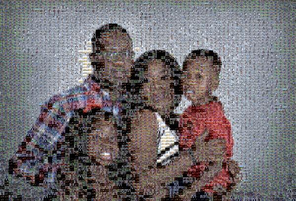 A Loving Family photo mosaic