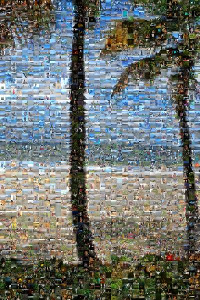 A Serene Beach photo mosaic