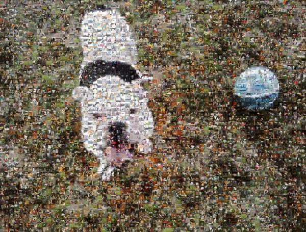 Happy Bulldog  photo mosaic