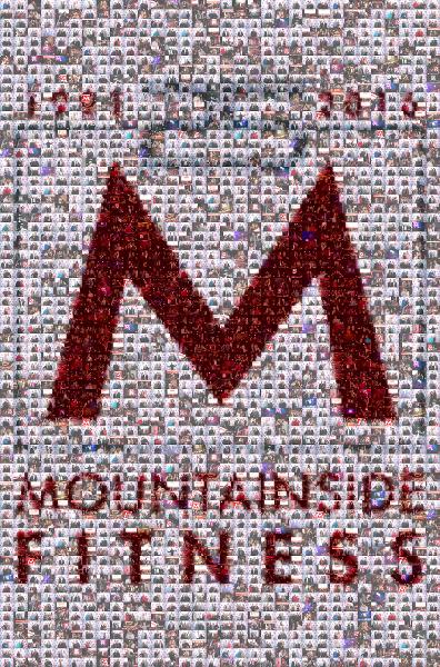 Mountainside Fitness Logo photo mosaic
