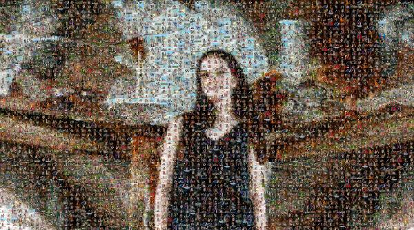 Young Woman photo mosaic