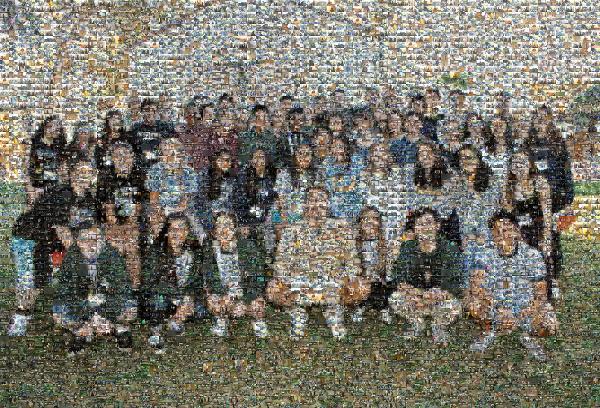 A Community Youth Group photo mosaic