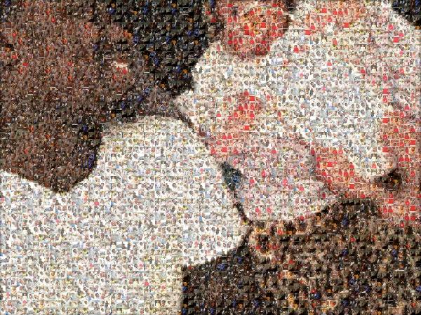 Father and Child photo mosaic