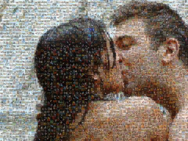 A Romantic Moment photo mosaic