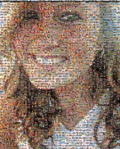 Smiling Young Girl photo mosaic