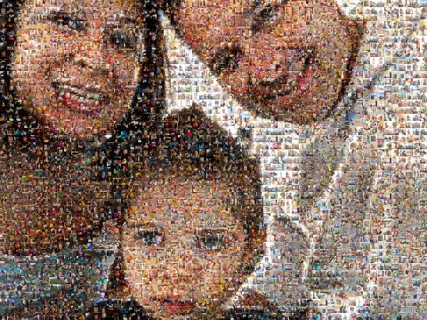 A Family Selfie photo mosaic