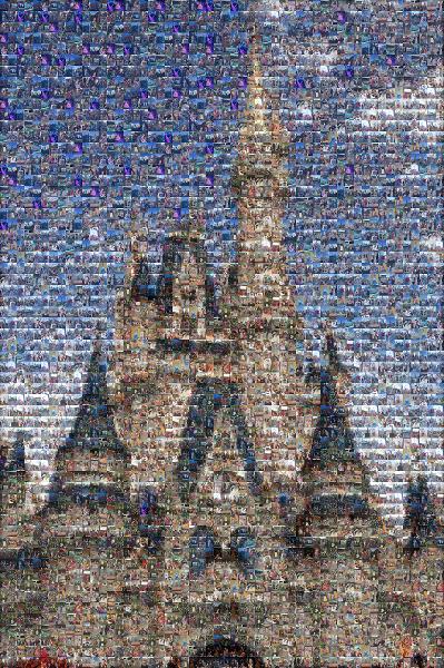 Disney Palace photo mosaic