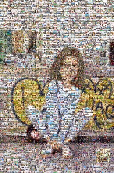 Girl in the City photo mosaic
