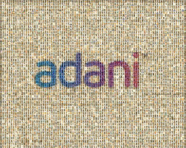 Adani Logo photo mosaic
