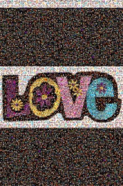 LOVE photo mosaic