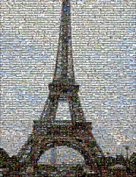 Famous Landmarks photo mosaic