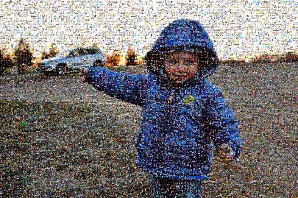 Child at Play photo mosaic