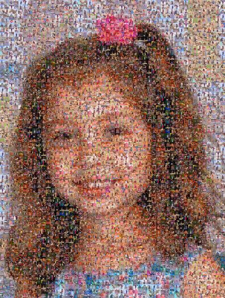 Smiling Young Girl photo mosaic